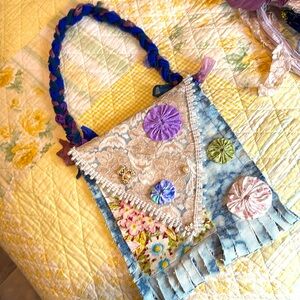 Handmade blue jean bag!